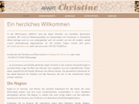apartchristine.com Webseite Vorschau