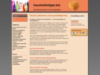 haushaltstipps.biz Webseite Vorschau