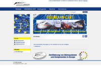 eisenbahn-cert.de Webseite Vorschau