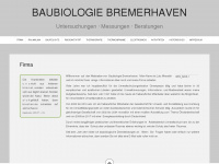 baubiologie-bremerhaven.de Webseite Vorschau