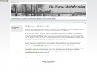 heeresfeldbahn.de Webseite Vorschau