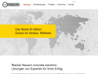 wackerneuson-concretesolutions.com Webseite Vorschau