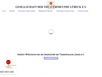 theaterfreunde-luebeck.de Webseite Vorschau