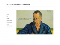 lernet-holenia.com Webseite Vorschau