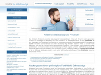 kredite-fuer-selbststaendige.org Webseite Vorschau