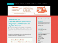 grams-fuhrunternehmen.de Webseite Vorschau