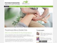 physiotherapie-balance-cotta.de Webseite Vorschau