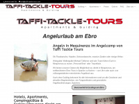 taffi-tackle-tours.com Webseite Vorschau