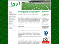 thueringer-sportservice.de Webseite Vorschau