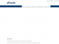 efonds.com Webseite Vorschau