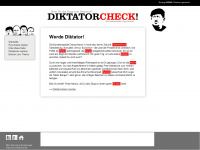 diktatorcheck.de Webseite Vorschau