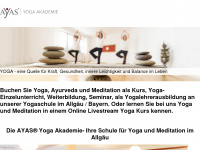yoga-akademie-ayas.de Webseite Vorschau