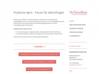prosenior-bern.ch Webseite Vorschau