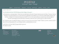 pfeifferschmuck.de Webseite Vorschau