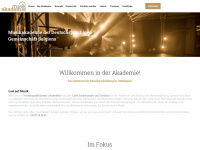 musikakademie.be Webseite Vorschau