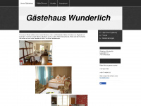 gaestehaus-wunderlich.de Webseite Vorschau