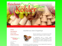 fleischerei-koehler.de Webseite Vorschau