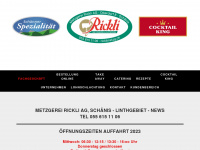 ricklimetzg.ch Webseite Vorschau