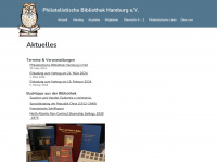 philatelistische-bibliothek.de Webseite Vorschau
