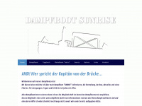 dampfboot-sunrise.de Webseite Vorschau