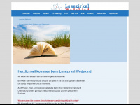 lesezirkel-wedekind.de Webseite Vorschau