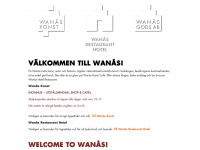 wanas.se Webseite Vorschau