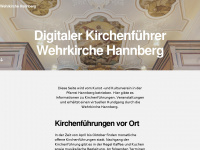 wehrkirche-hannberg.de Webseite Vorschau