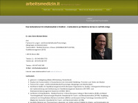 arbeitsmedizin.it Webseite Vorschau