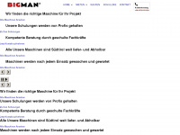 bigman.it Webseite Vorschau