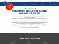 elektrogasser.it Webseite Vorschau