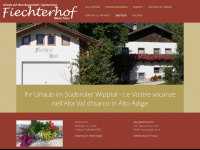 fiechterhof.it Webseite Vorschau