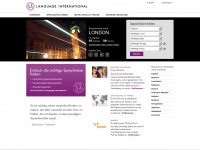 languageinternational.at Webseite Vorschau