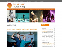 zuckerhut-theaterverlag.com Webseite Vorschau