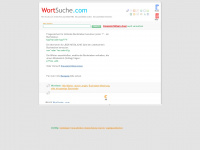 wortsuche.com Webseite Vorschau