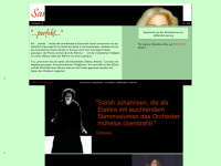 sarahjohannsen.com Webseite Vorschau
