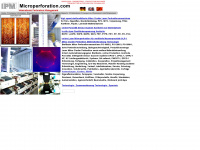 microperforation.com Webseite Vorschau