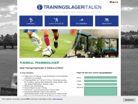 trainingslageritalien.de Webseite Vorschau