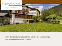 klammerhof.com Webseite Vorschau