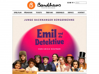 bandhaus-theater.de Webseite Vorschau