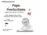 papa-productions.de Webseite Vorschau