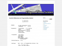 flugmodellbau-geitner.com Webseite Vorschau