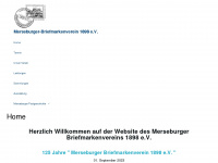 merseburger-briefmarkenverein.com Webseite Vorschau