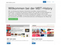 mbt-history.com Webseite Vorschau