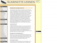 klarinette-lernen.com Webseite Vorschau