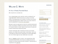 willcwhite.com Webseite Vorschau