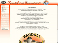 ragdolls.de Webseite Vorschau