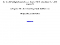 autohaus-osterhoff.de Webseite Vorschau