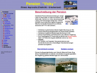 pension-vicky.com Webseite Vorschau