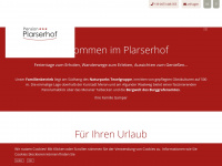 plarserhof.com Webseite Vorschau