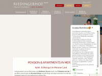 riedingerhof.com Webseite Vorschau